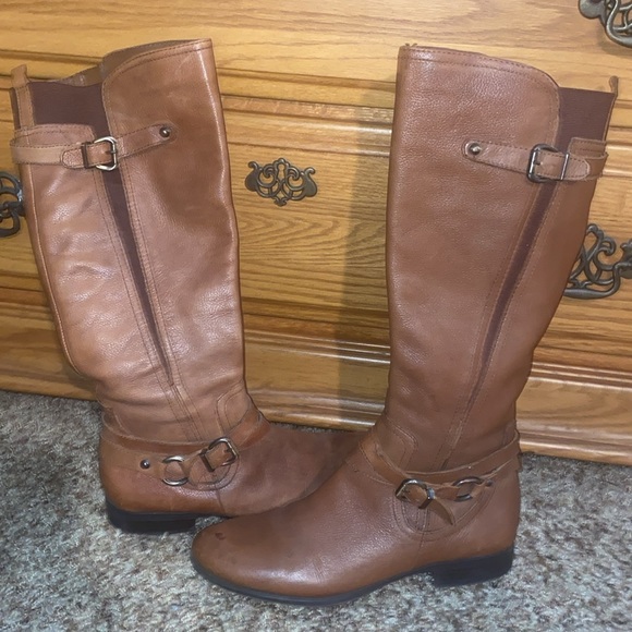 Naturalizer Shoes - 👢 Naturalizer Joanna Tall Brown Leather Boots